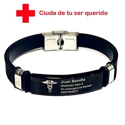 Pulsera &quot;Cuida un ser querido&quot; correa neopreno