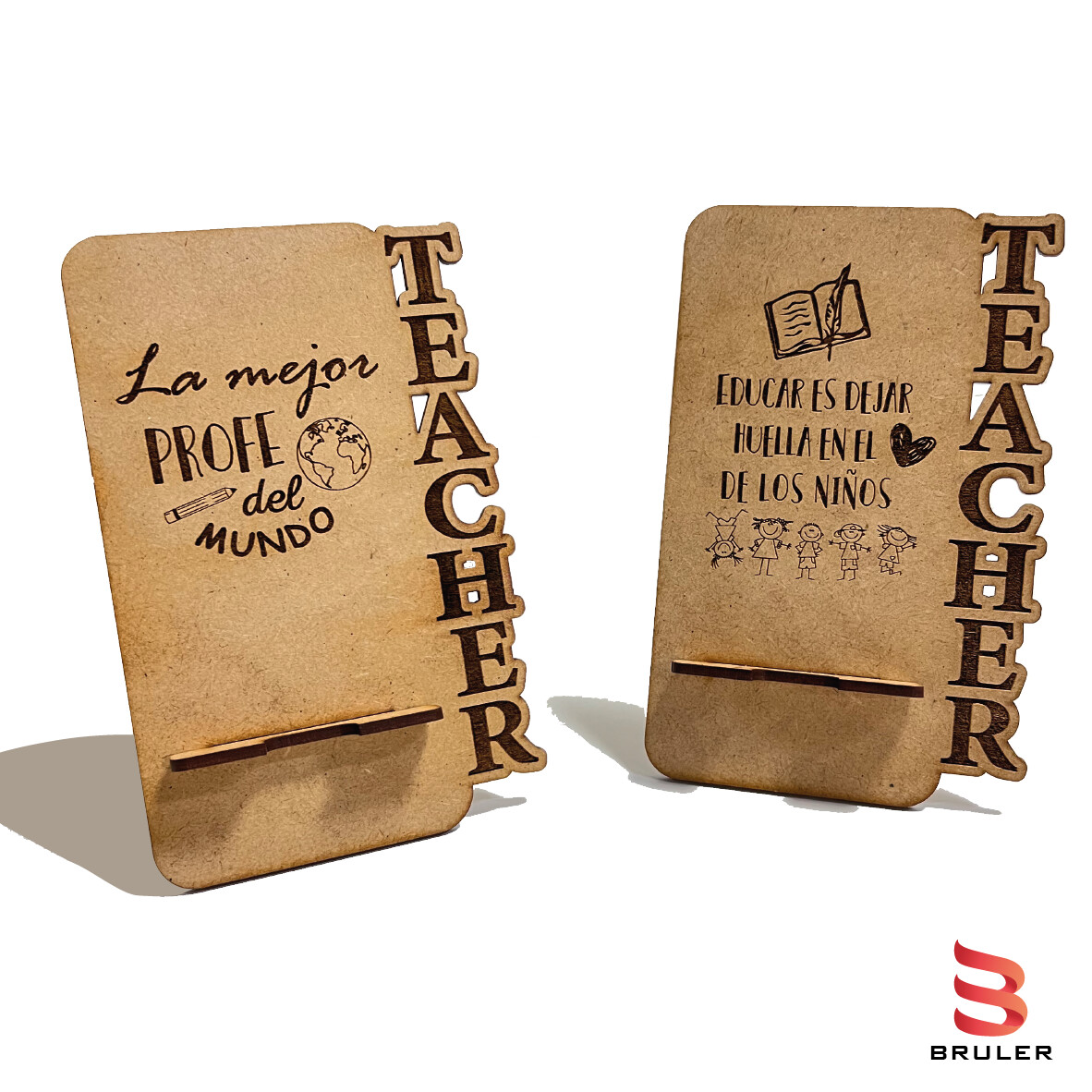 Portacelular en mdf 3mm día del maestro