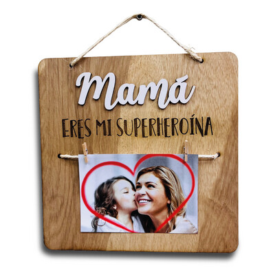 Portaretrato colgante grabado mamá