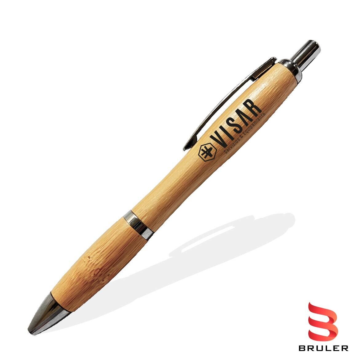 Esfero bambú ergonómico personalizado