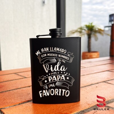 Caminera negra 8oz personalizada