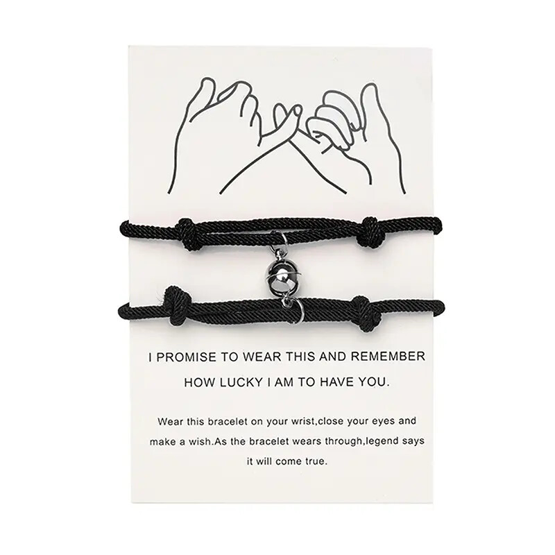 Pulsera para parejas con imán