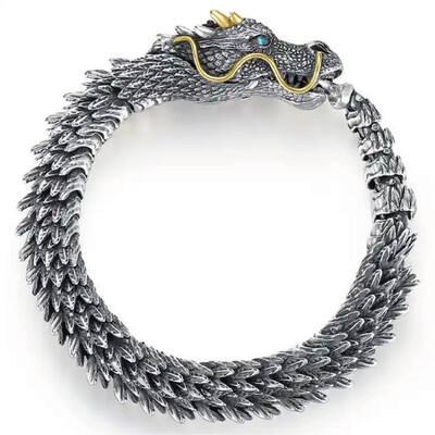Pulsera dragón con ajuste boca cola