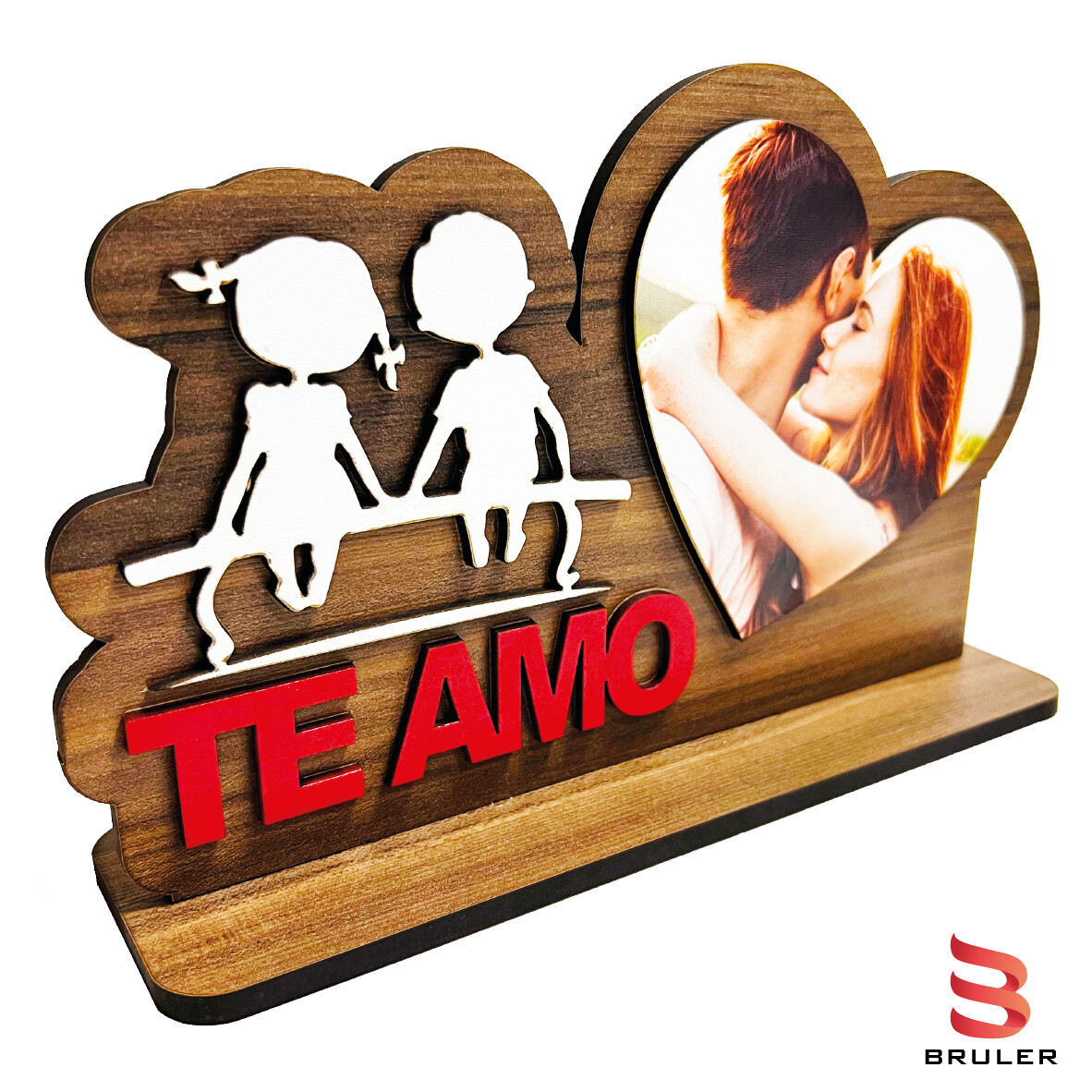 Portaretrato de mesa te amo con foto