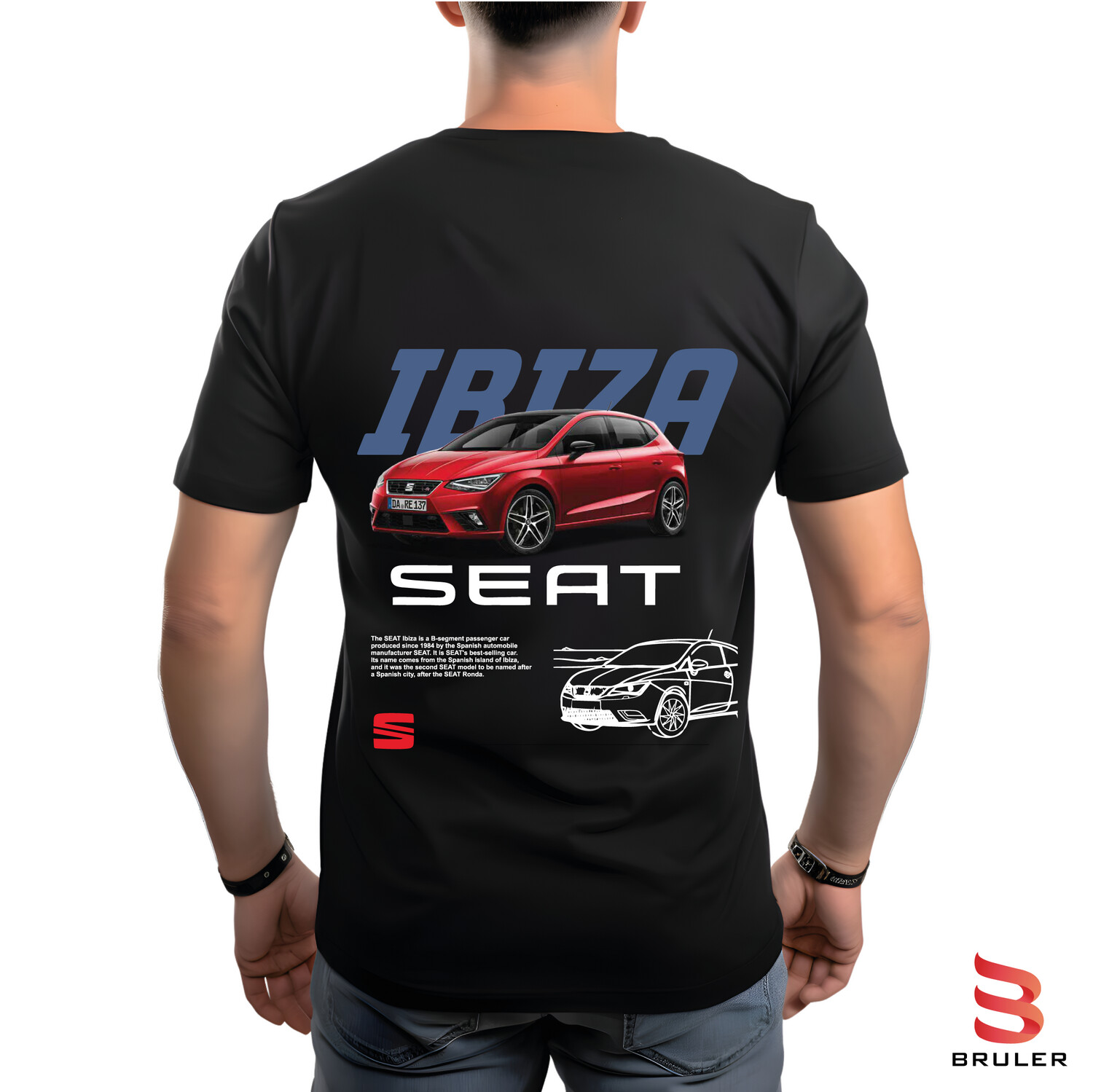 Camiseta autos IBIZA SEAT