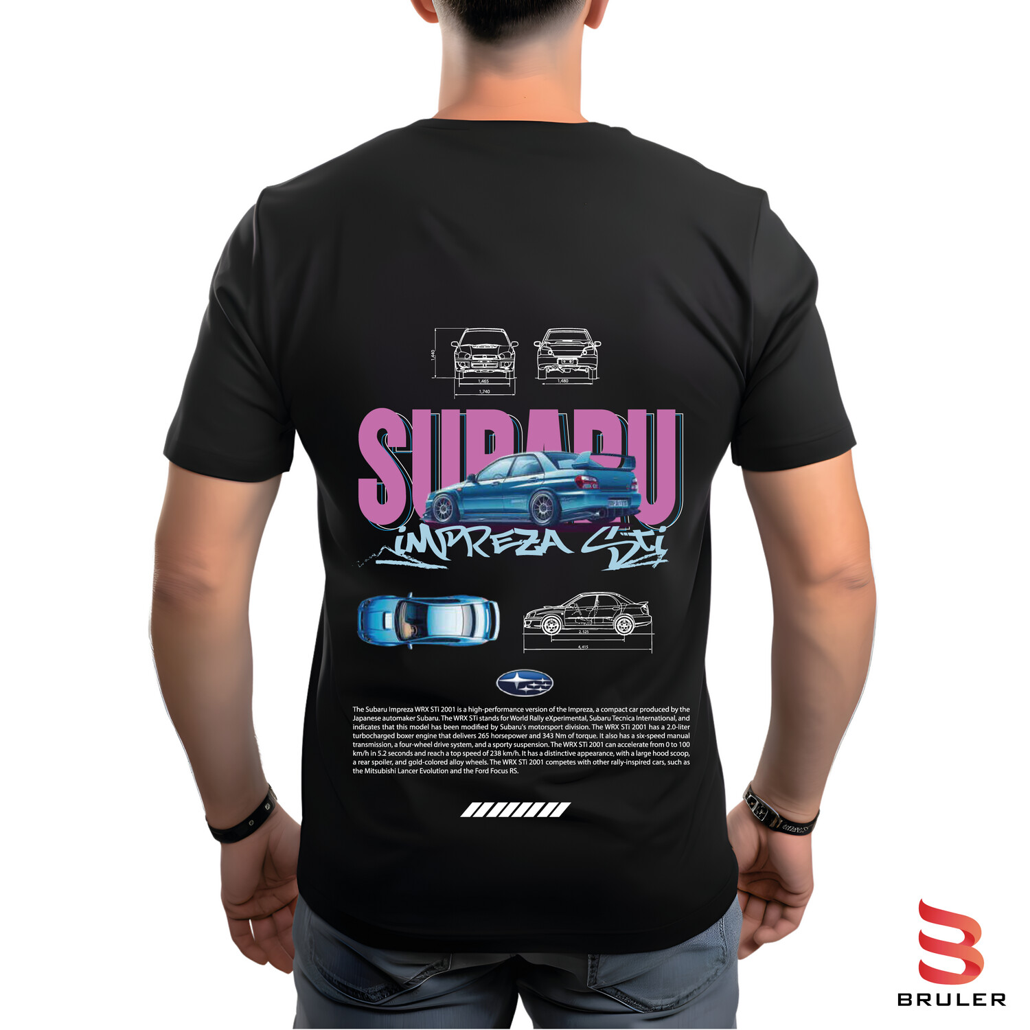 Camiseta autos SUBARU IMPREZA