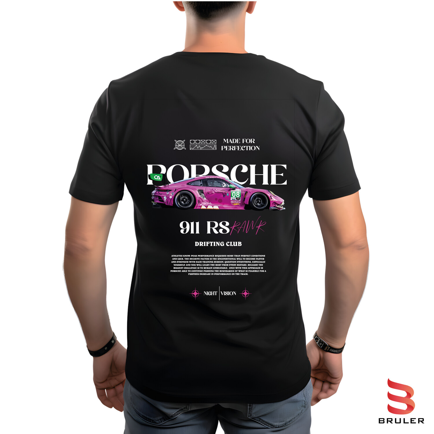 Camiseta autos PORSCHE 911 RS