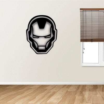 Cuadro cara de iron man