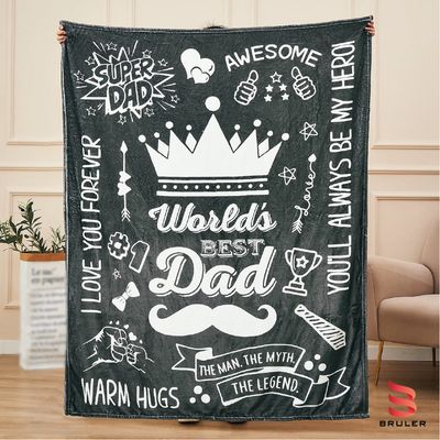 Cobija personalizada día del padre 02