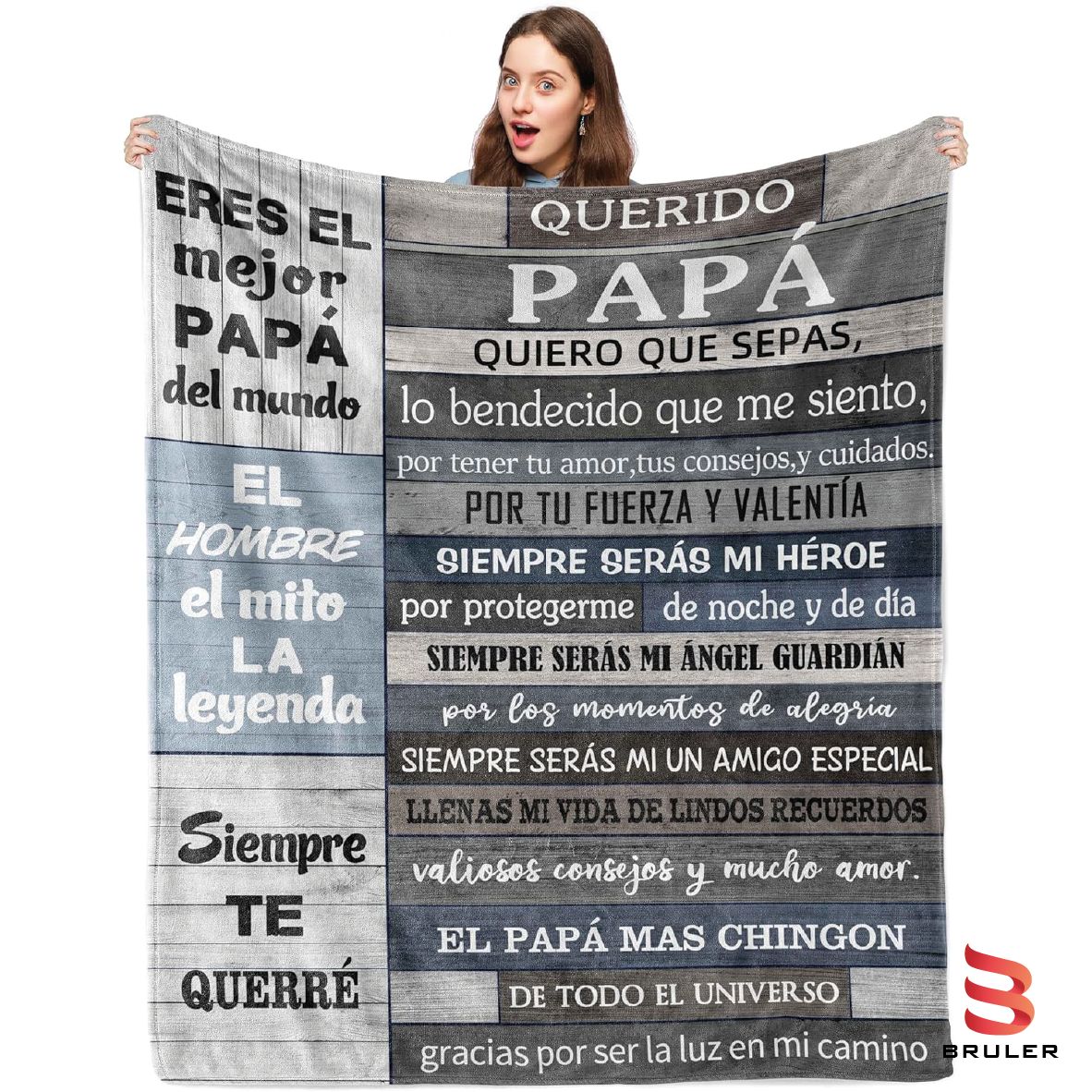 Cobija personalizada día del padre 04