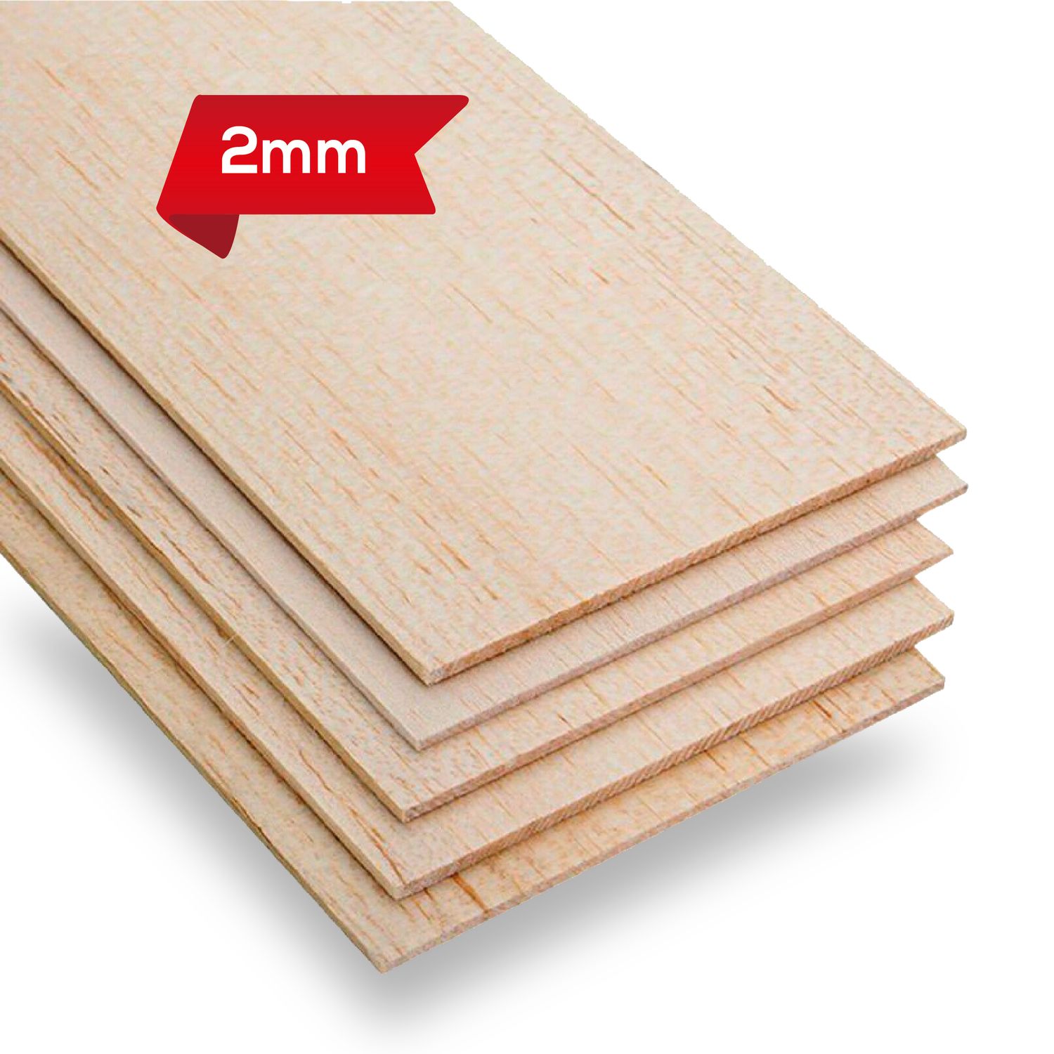 Lámina de balsa 30x60cm - 2mm