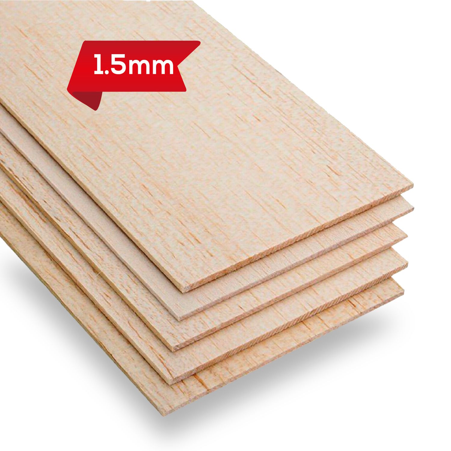 Lámina de balsa 30x60cm - 1.5mm