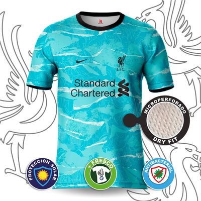 Camiseta sublimada Liverpool alterno