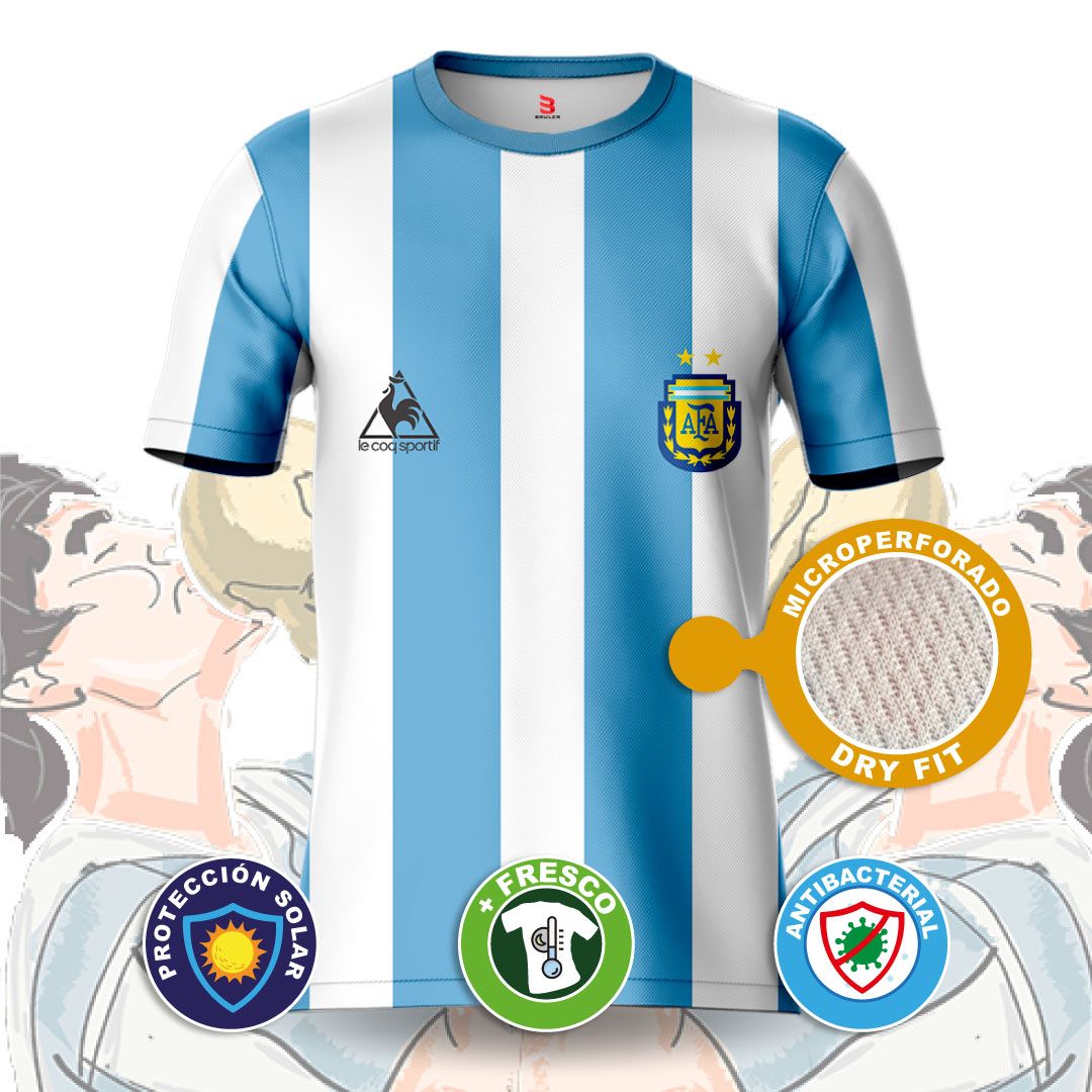 Camiseta sublimada Argentina 1986