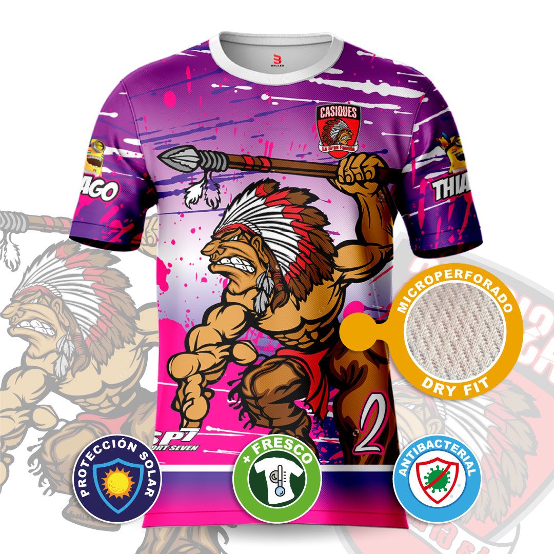 Camiseta sublimada Casiques