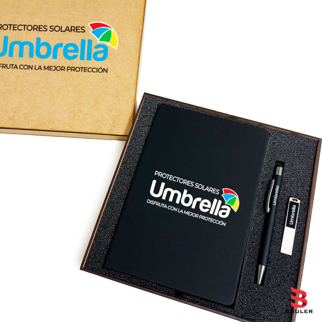 Combo Personalizado cuaderno A5 + Esfero + Usb Led
