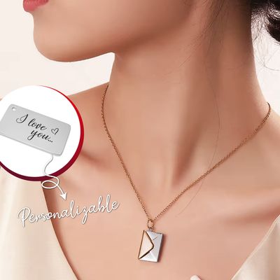 Collar sobre con carta personalizada
