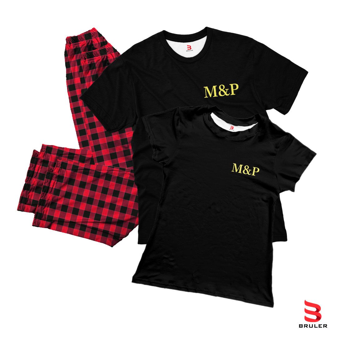 Pijama Clásica Cuadros Personalizada