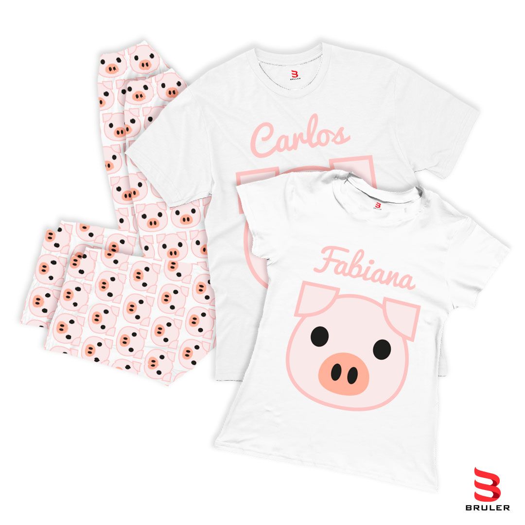 Pijama Cerditos Personalizada
