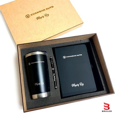 Combo tumbler + esfero + agenda