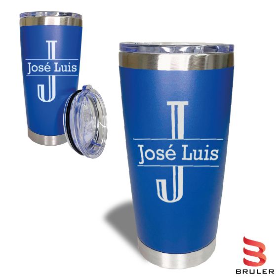 Tumbler 20 oz azul personalizado