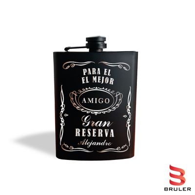 Caminera Negra 8oz Personalizable