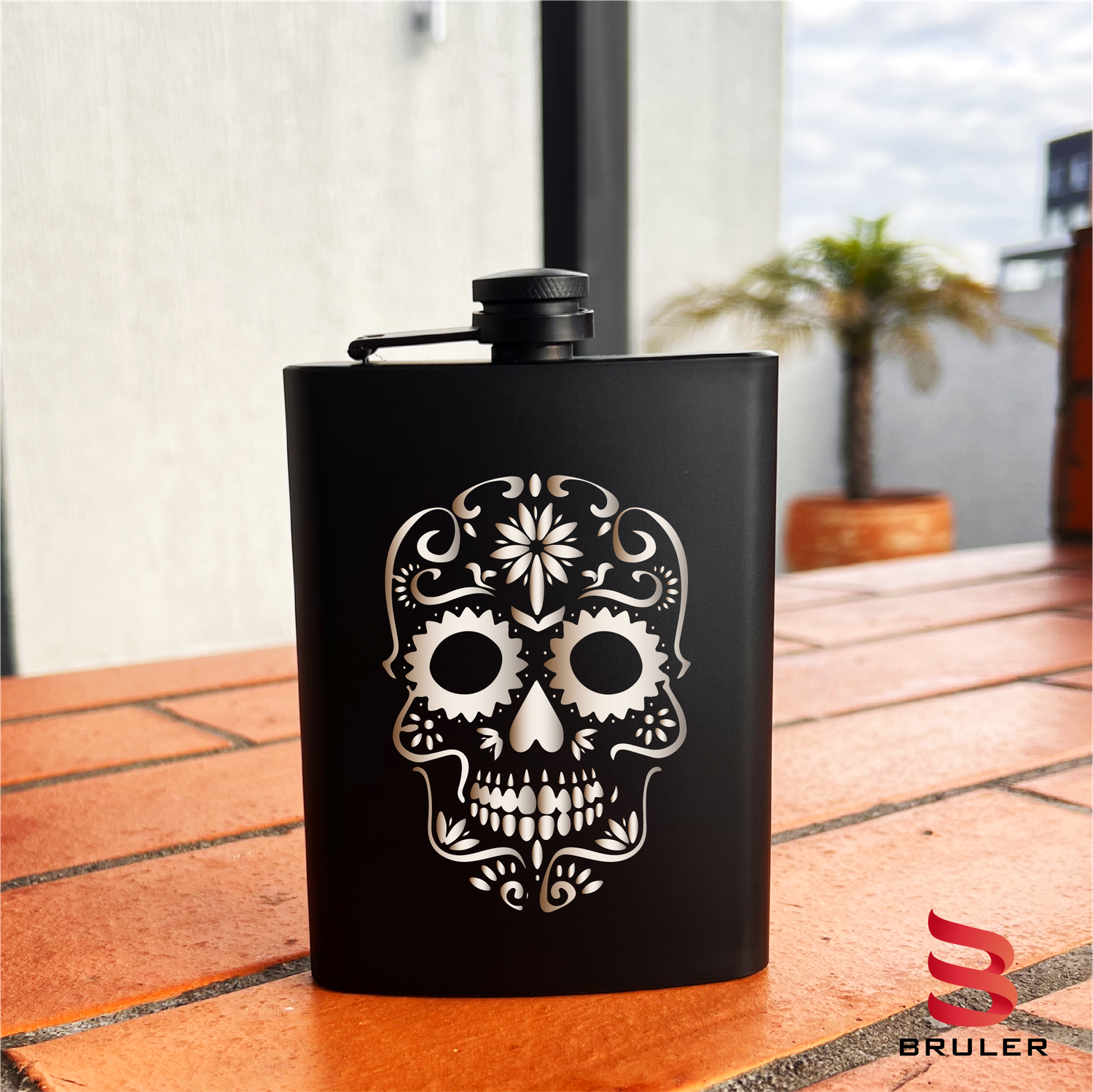 Caminera negra 8oz personalizada