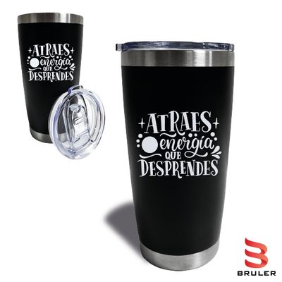 Tumbler 20 oz negro personalizado