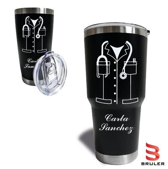 Tumbler 30 oz negro personalizado