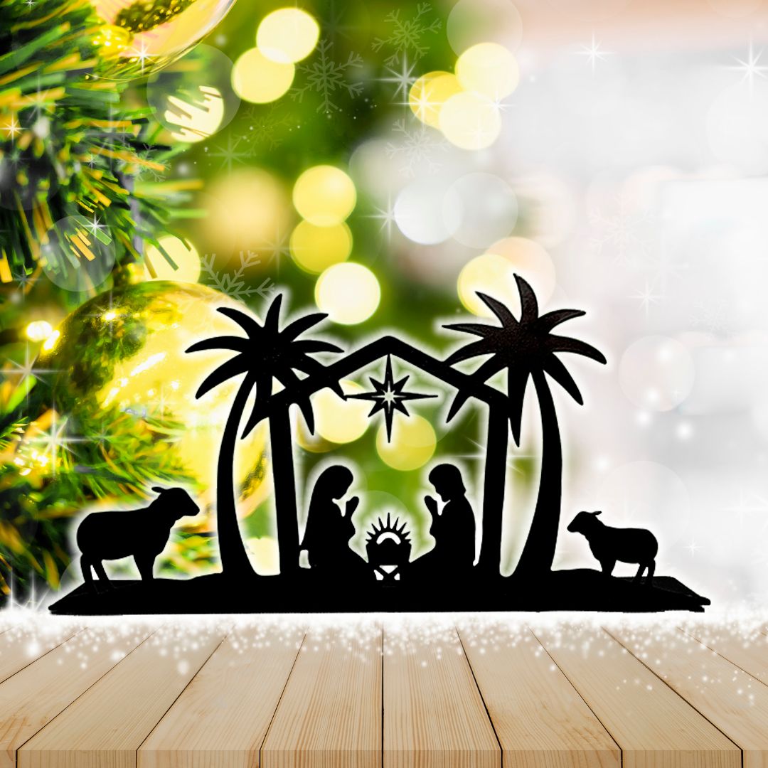 Aplique de Metal Navideño 21cmx10.5cm