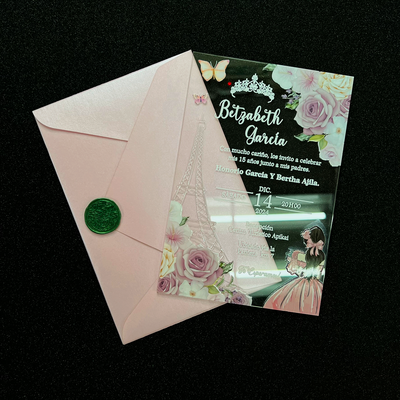 Tarjetas de invitación 15 años