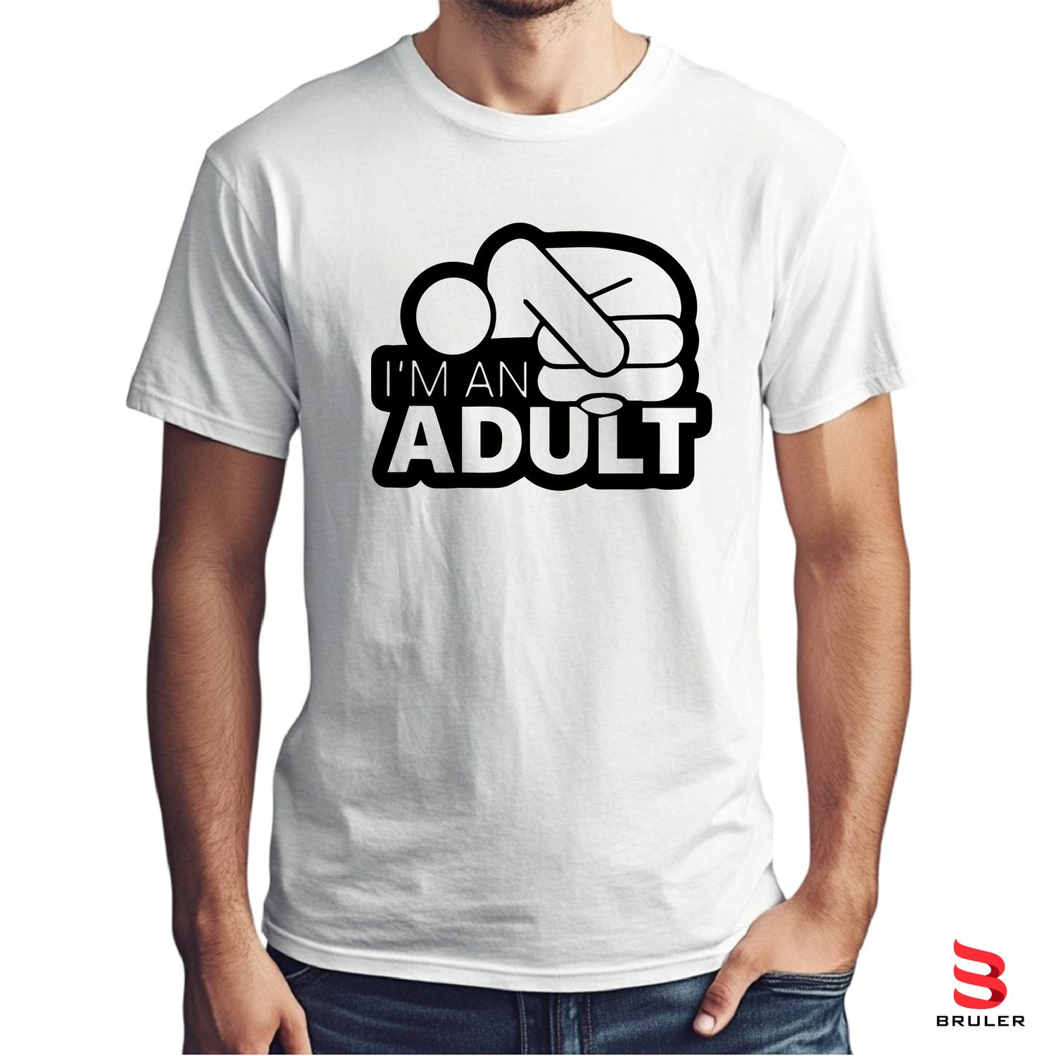 Camiseta IM AN ADULT