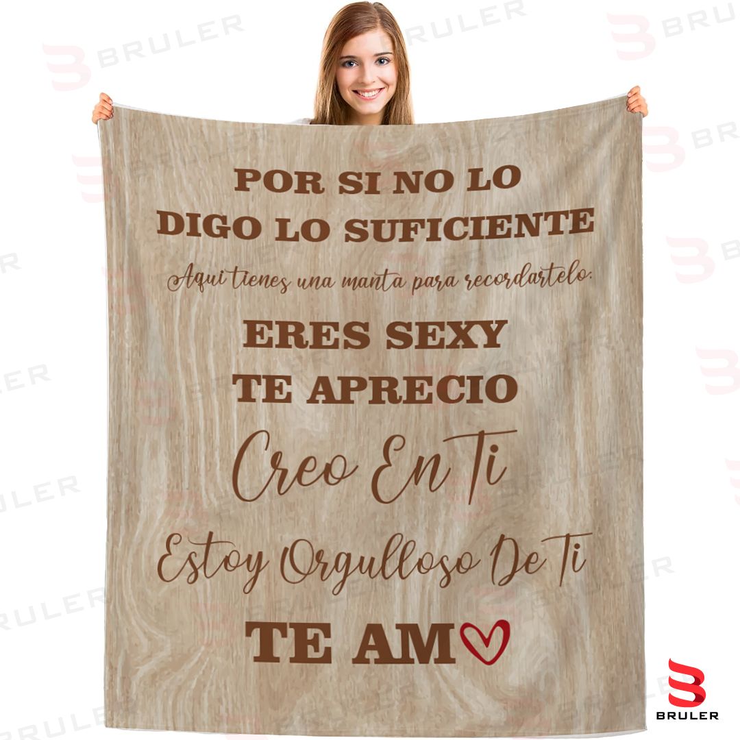 Cobija personalizada Te Aprecio