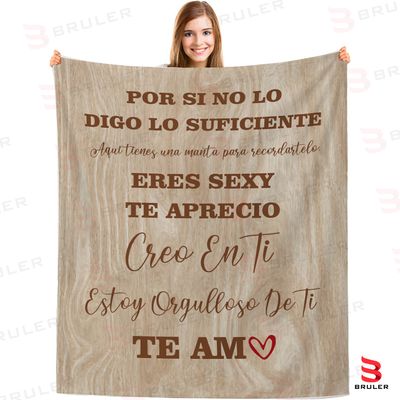 Cobija personalizada Te Aprecio
