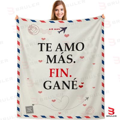 Cobija personalizada Te Amo Más