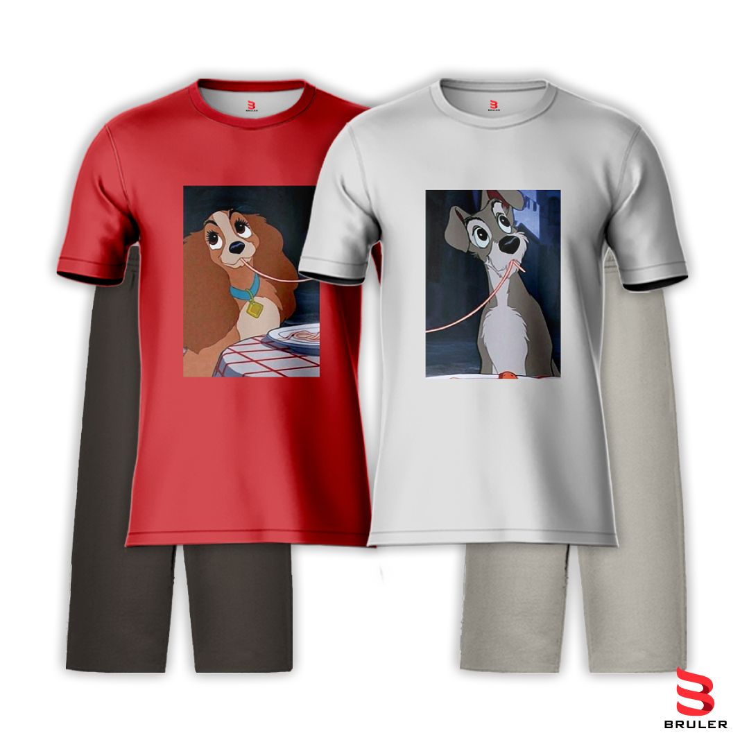 Pijamas Pareja La Dama y El Vagabundo