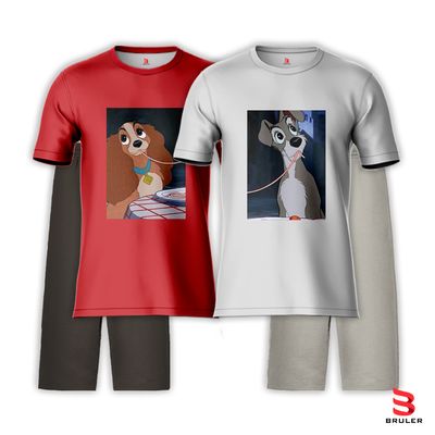 Pijamas Pareja La Dama y El Vagabundo