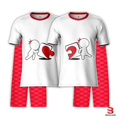 Pijamas Pareja Rompe Cabeza