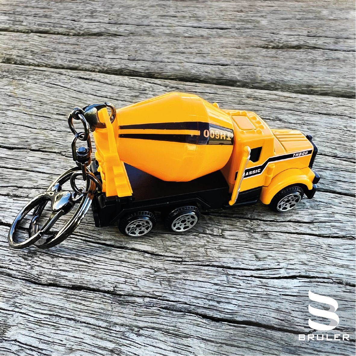 Llavero 3D mezcladora acero inoxidable personalizado