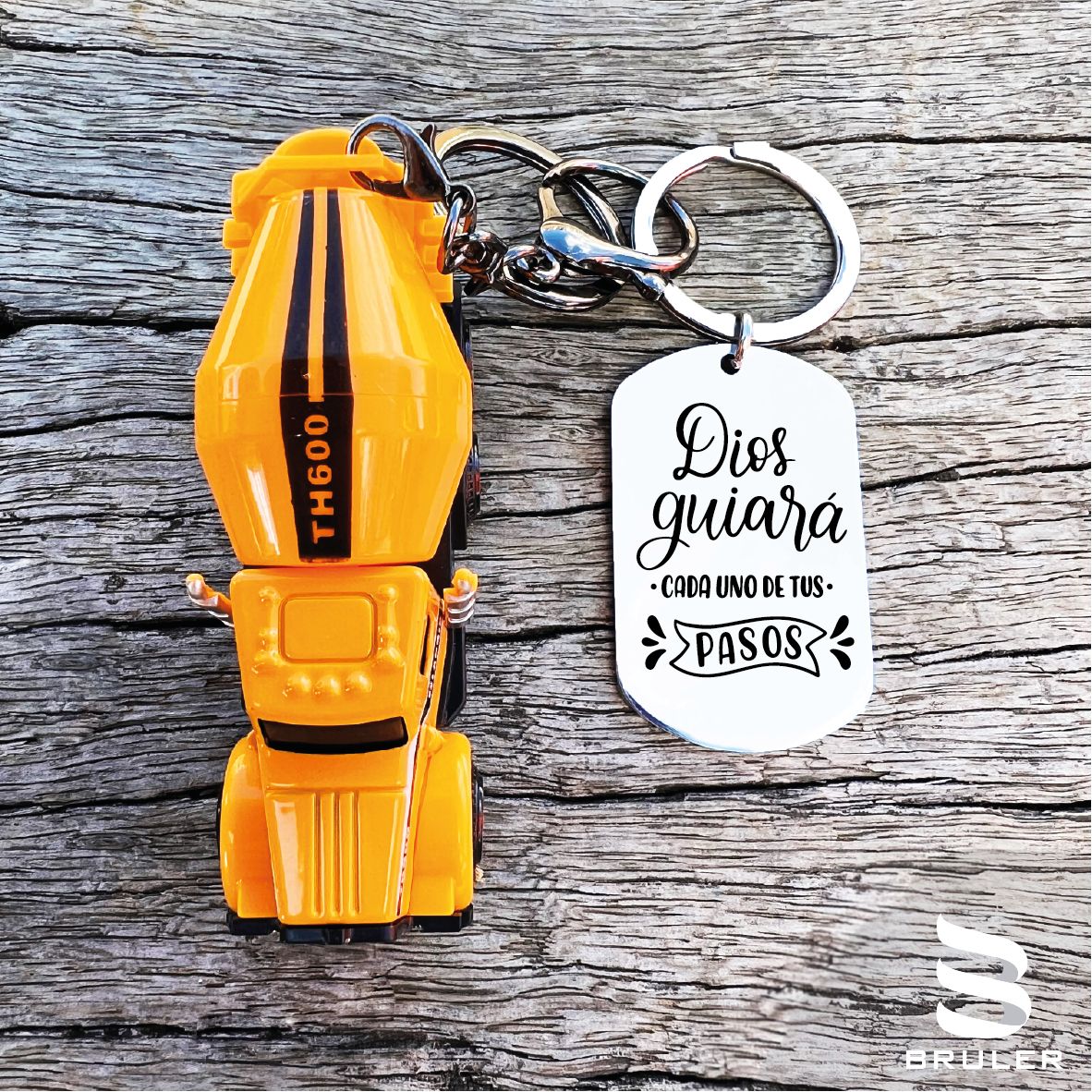 Llavero  grande con mezcladora 3D personalizado