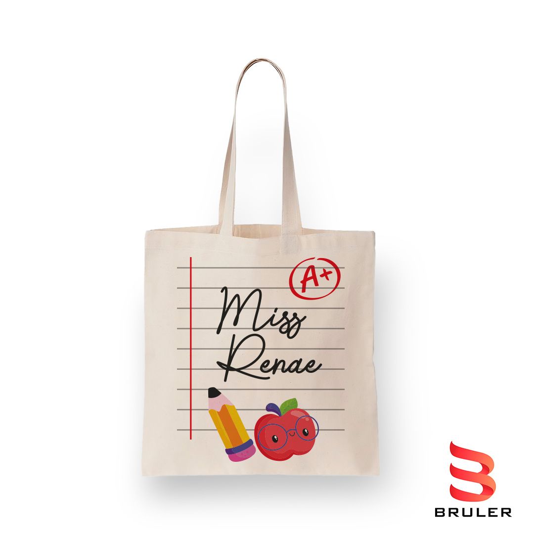 Bolso en lienzo Profesor  30x40cm