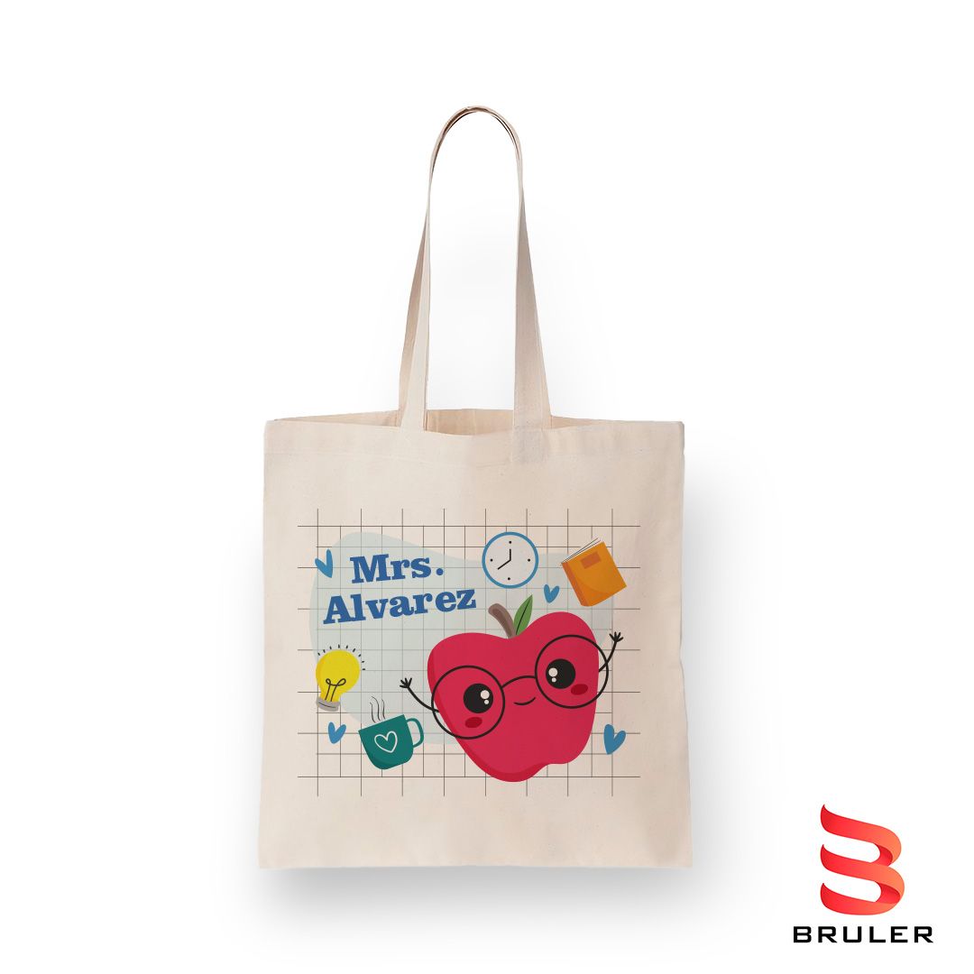 Bolso en lienzo Mrs 30x40cm