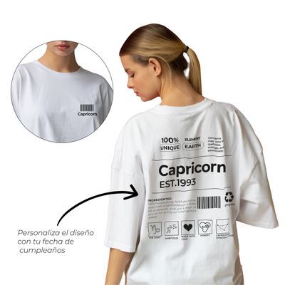 Camiseta signos del zodiaco Capricornio
