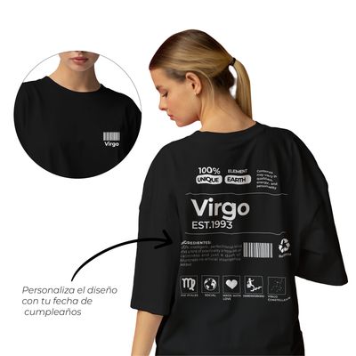 Camiseta signos del zodiaco Virgo Camiseta signos del zodiaco Virgo