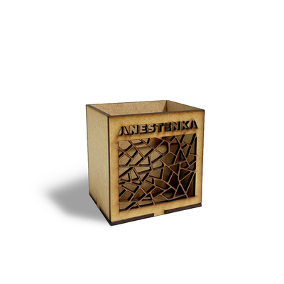 Caja porta esferos mdf 3mm personalizada