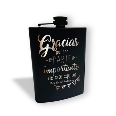 Caminera negra 8oz gracias equipo Caminera negra 8oz gracias equipo