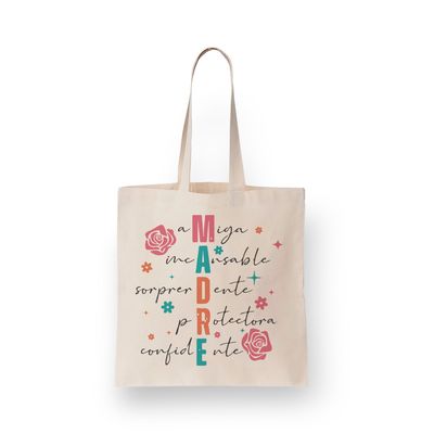 Bolso en lienzo acróstico