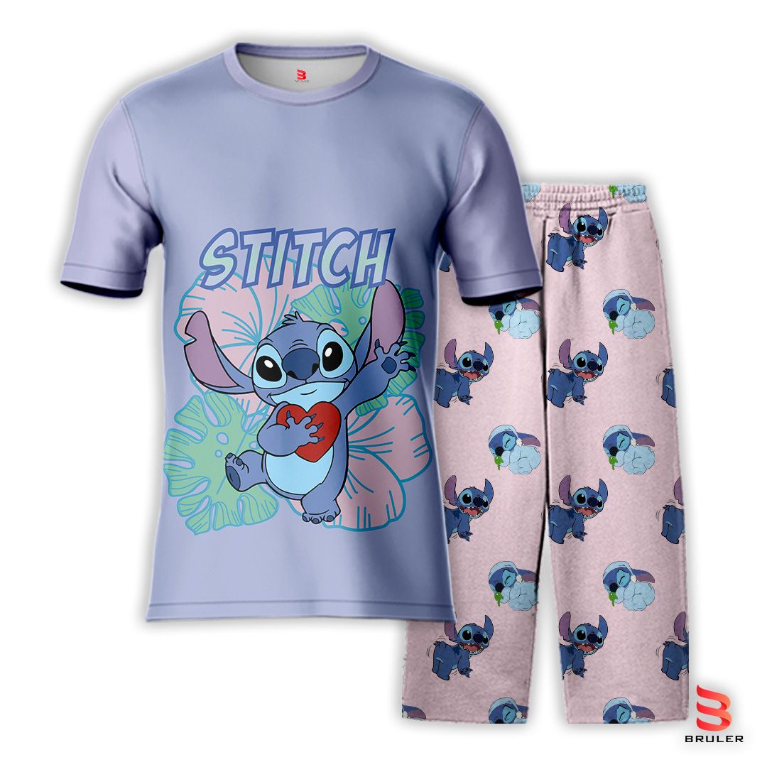 Pijama Stitch corazón