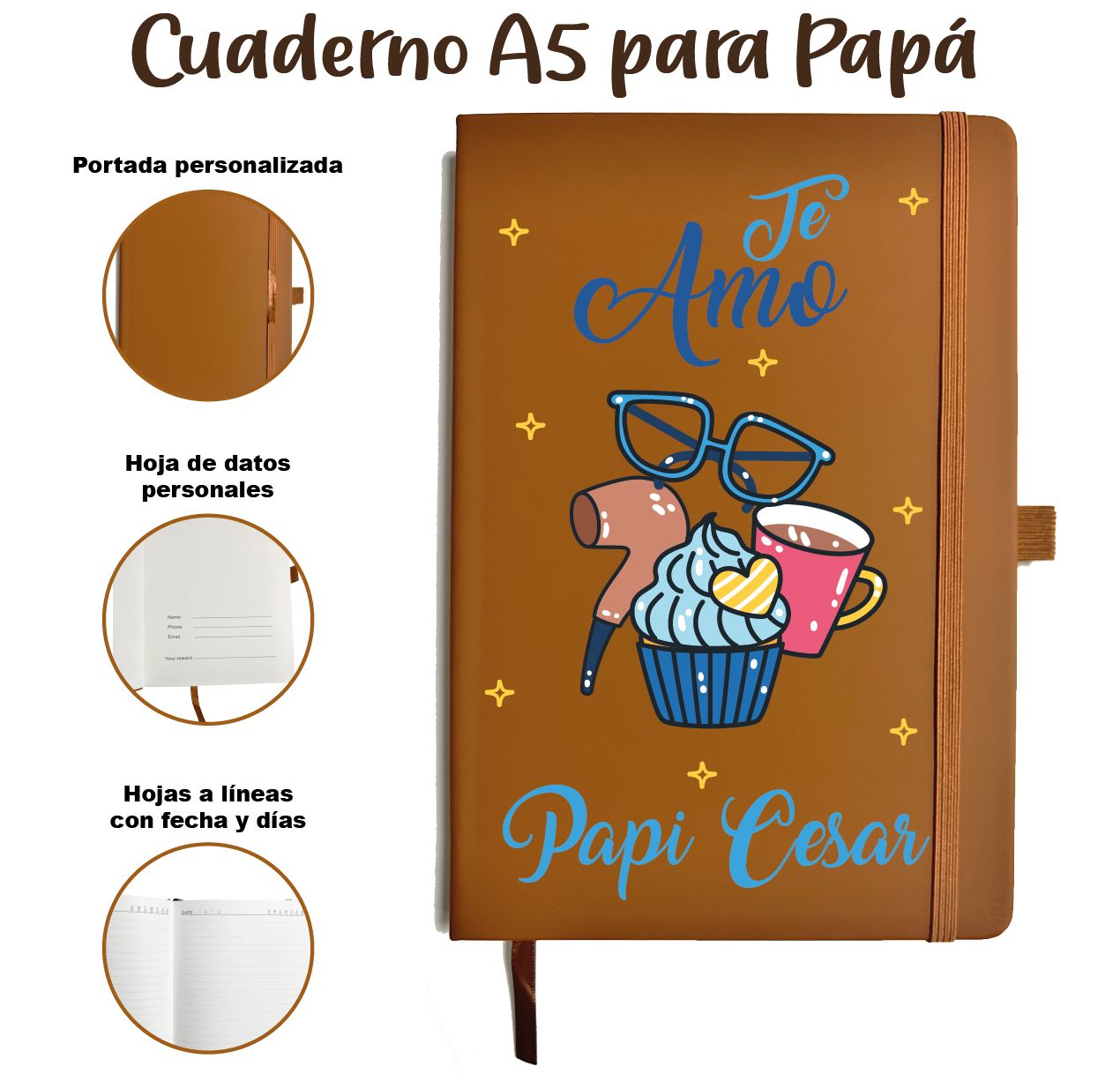 Cuaderno A5 día del padre 4