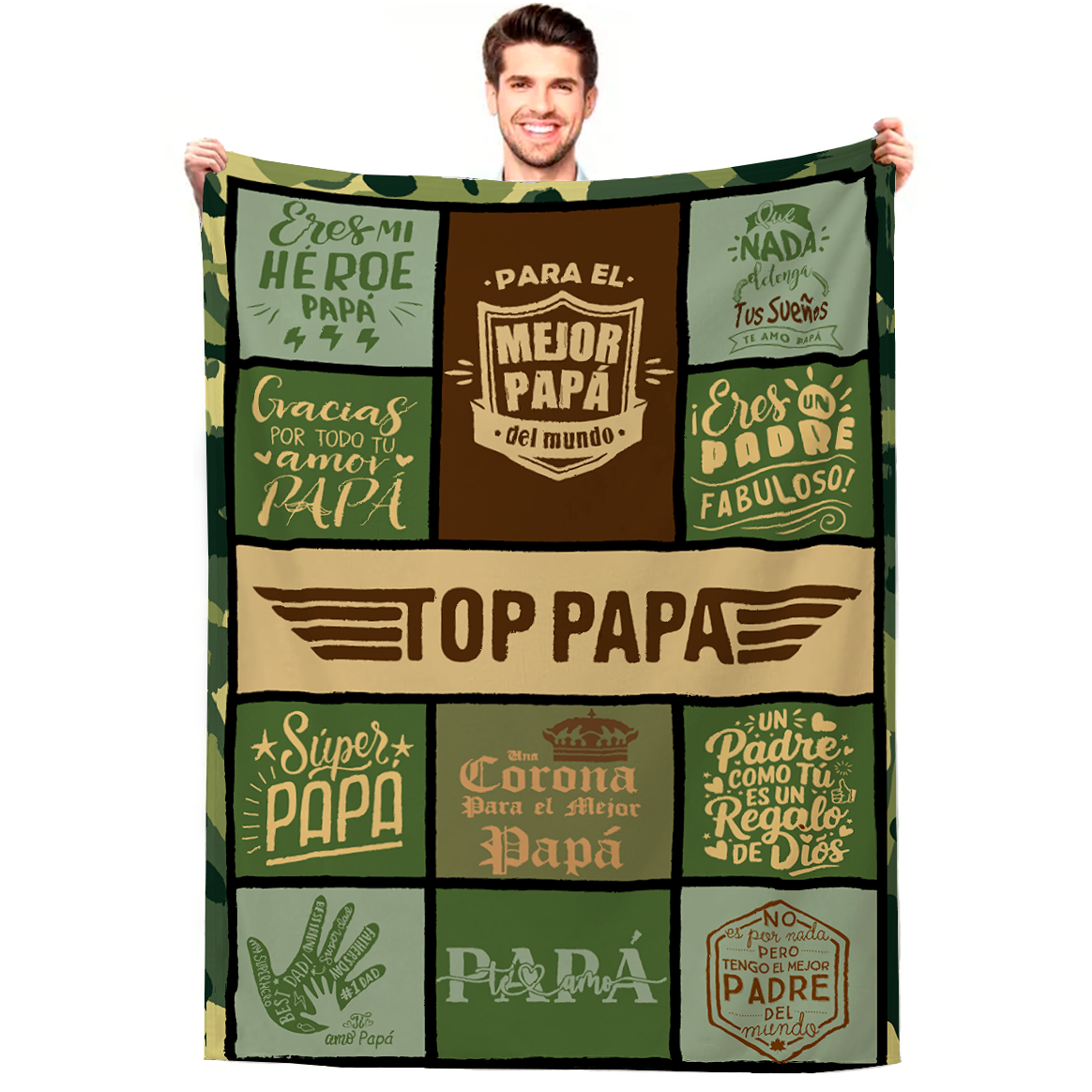 Cobija personalizada día del padre 15